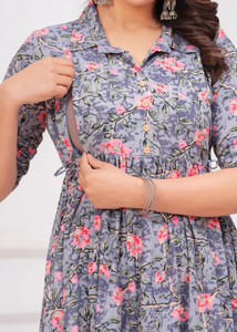 BHATRAS Women Printed Anarkali Kurta