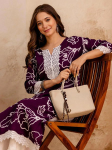 Surhi Women Self Design Pakistani Kurta
