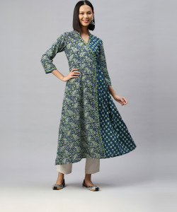 VBUYZ Women Printed A-line Kurta