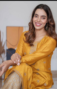 RARE THREAD Women Embroidered A-line Kurta