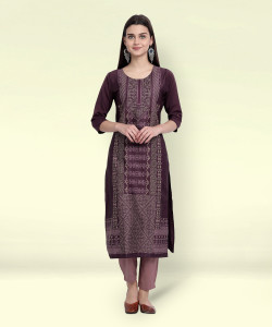 EthnicBasket Women Printed Straight Kurta