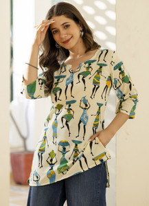 Mialo fashion Women Floral Print Straight Kurta
