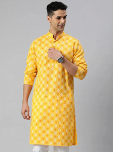 DARKCHILL Men Printed A-line Kurta