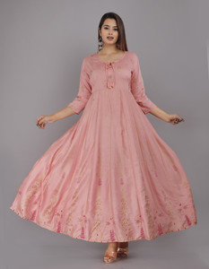 ANNEIV Women Printed Anarkali Kurta