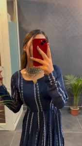 LAHER FASHION Women Floral Print A-line Kurta