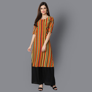 1 Stop Fashion Women Printed Straight Kurta