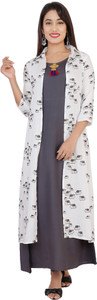 DARGU Women Printed Asymmetric Kurta