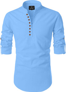 Nofilter Men Solid Straight Kurta