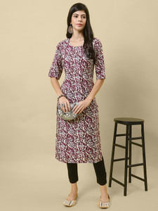 1 Stop Fashion Women Printed Straight Kurta