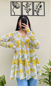 CLANGER Women Paisley Flared Kurta