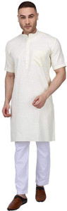 Fashtastic Men Solid Straight Kurta