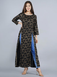 Shedika Women Printed Frontslit Kurta