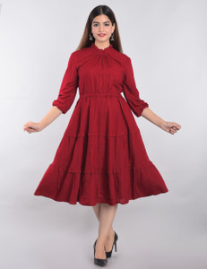 NG Fashion Women Solid Flared Kurta