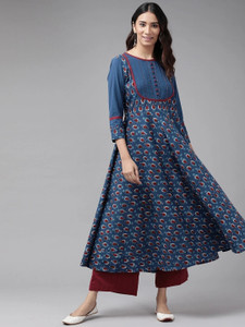Yash Gallery Women Printed Anarkali Kurta