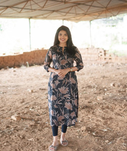 Lugru Collection Women Printed Straight Kurta
