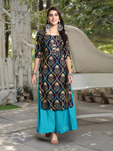 1 Stop Fashion Women Printed Straight Kurta