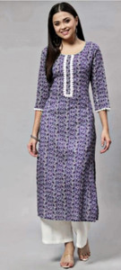 Dinaya Women Floral Print Straight Kurta