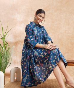 RILAKE Women Printed Anarkali Kurta