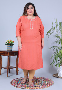 Dhan Nirankar Creation Women Striped Straight Kurta