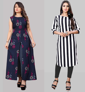 Modli 20 Fashion Women Striped Straight Kurta