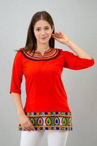Mihika Fashion Women Embroidered Straight Kurta