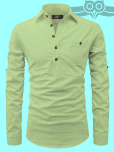 Life Roads Men Solid Pathani Kurta