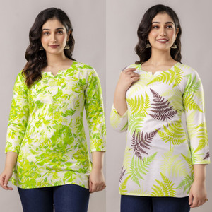 Tibra Attire Women Printed Straight Kurta