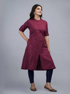 Dizon Women Solid A-line Kurta