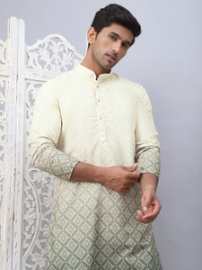 Jompers Men Printed Straight Kurta