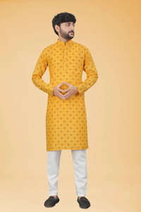Colorbenz Men Printed Straight Kurta