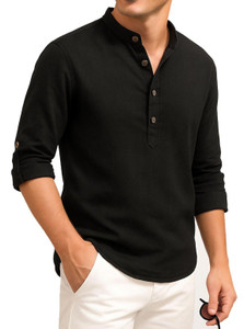 DENEEJA Men Self Design Straight Kurta