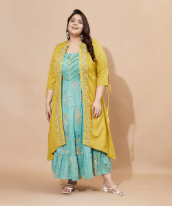 VBUYZ Women Printed Anarkali Kurta