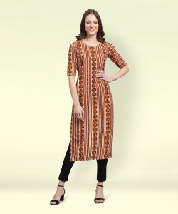 1 Stop Fashion Women Striped Straight Kurta