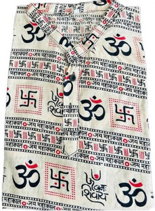 NIAK Men Printed Straight Kurta