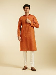 DIWAS by Manyavar Men Self Design Straight Kurta