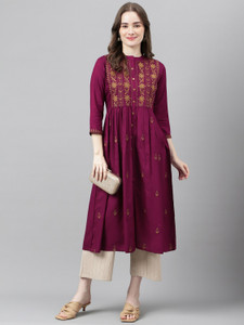 FASHION PATTI Women Embroidered A-line Kurta
