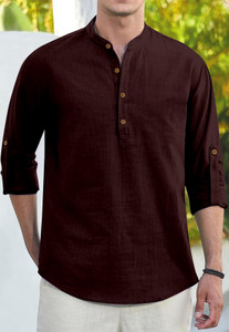 clothingveda Men Solid Straight Kurta