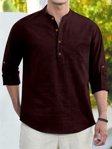 clothingveda Men Solid Straight Kurta