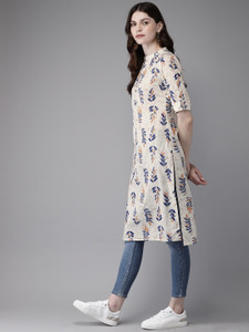 BHADRIYAA Women Self Design Straight Kurta
