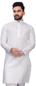 quinlan Men Striped Straight Kurta