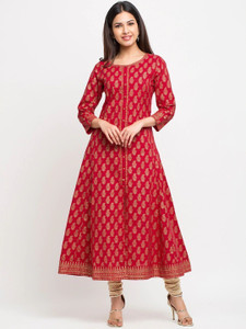 AKIKO Women Printed Anarkali Kurta