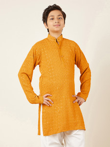 AJ Dezines Boys Embroidered Pathani Kurta