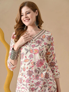 PHYSIL Women Embroidered Straight Kurta