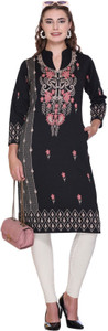 Rosary Women Printed Straight Kurta