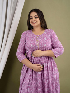 Zyla Women Printed Anarkali Kurta