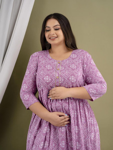 Zyla Women Printed Anarkali Kurta