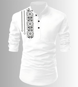 hfm Men Printed Straight Kurta