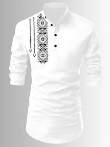 LIRMO Men Printed Straight Kurta