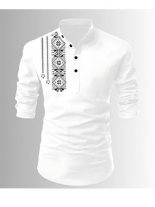 LIRMO Men Printed Straight Kurta