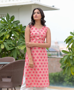 shobhit Women Printed Straight Kurta
